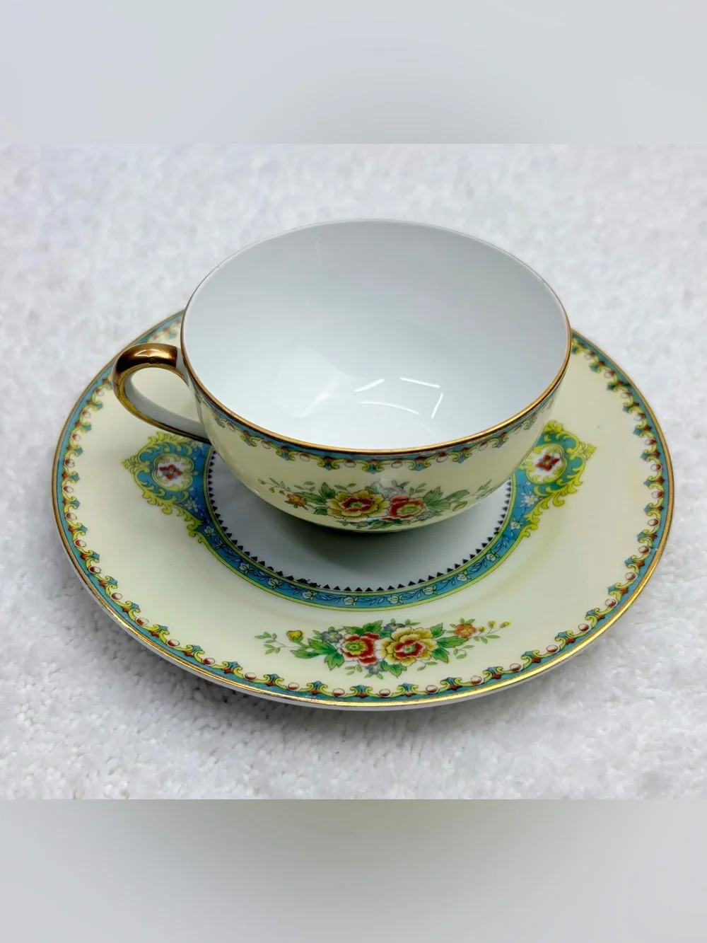 Vintage Noritake (operating as Moriura Bros.) Cup and Saucer Set-Made in Japan